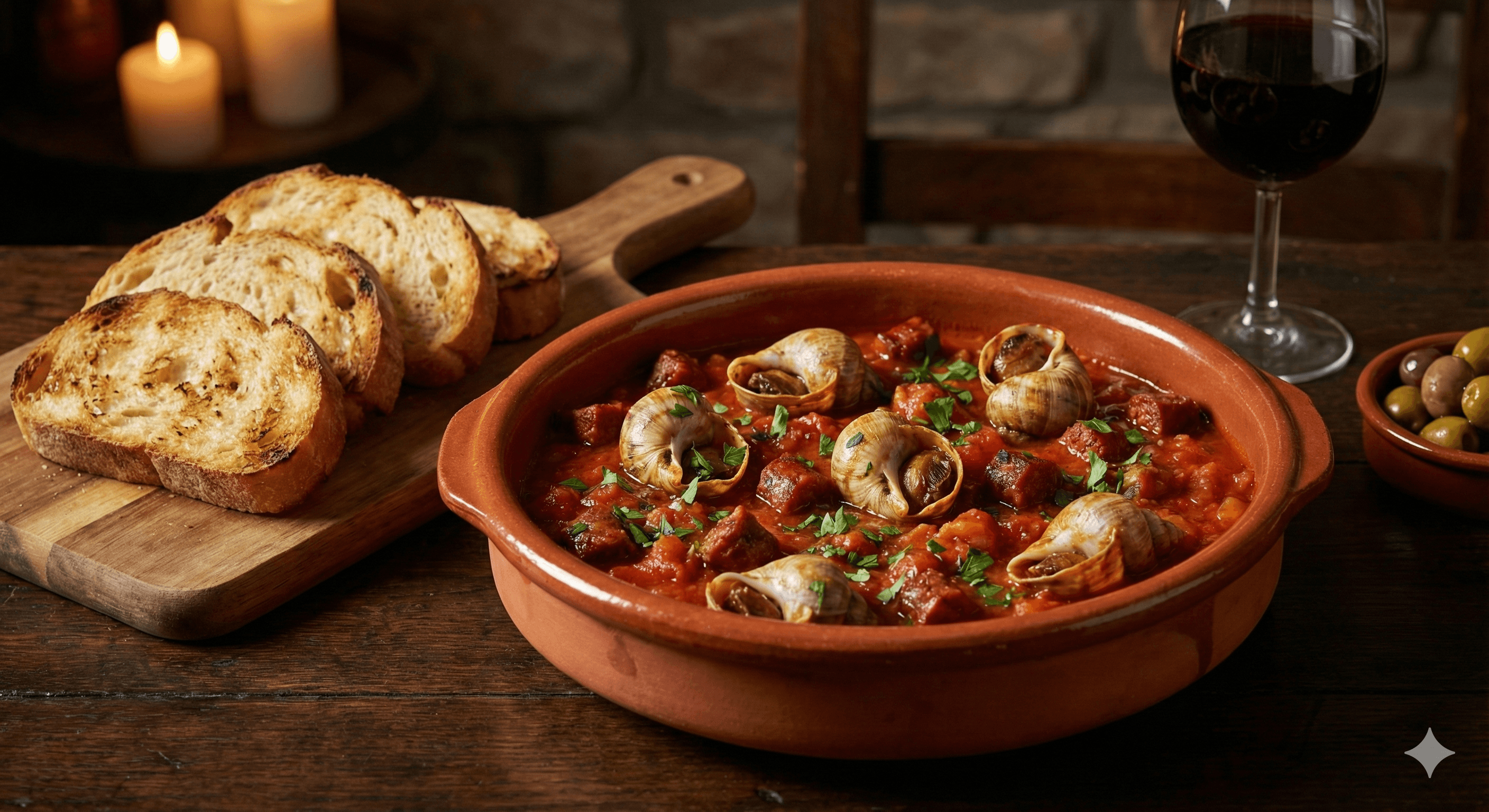 Whelk & Chorizo in White Wine